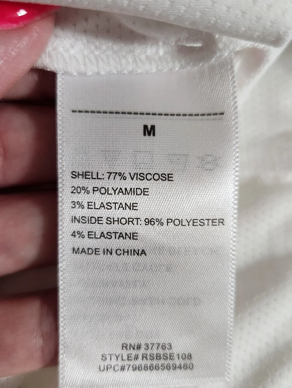 Rafaella White Stretch Lux Women's Skort, M, NWT